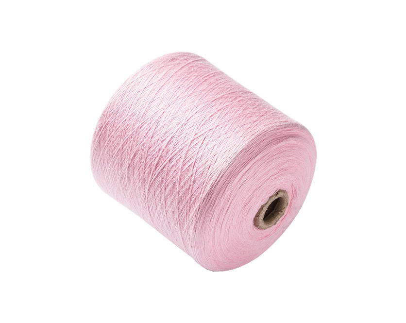 50% rayon,25% nylon,25% polyester, imtation rabbit hair core spun yarn